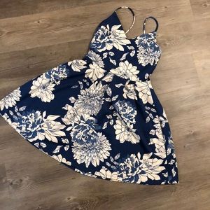 Blue Floral Dress